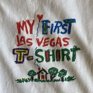 90s vintage cotton souvenir tee Las Vegas size 4T